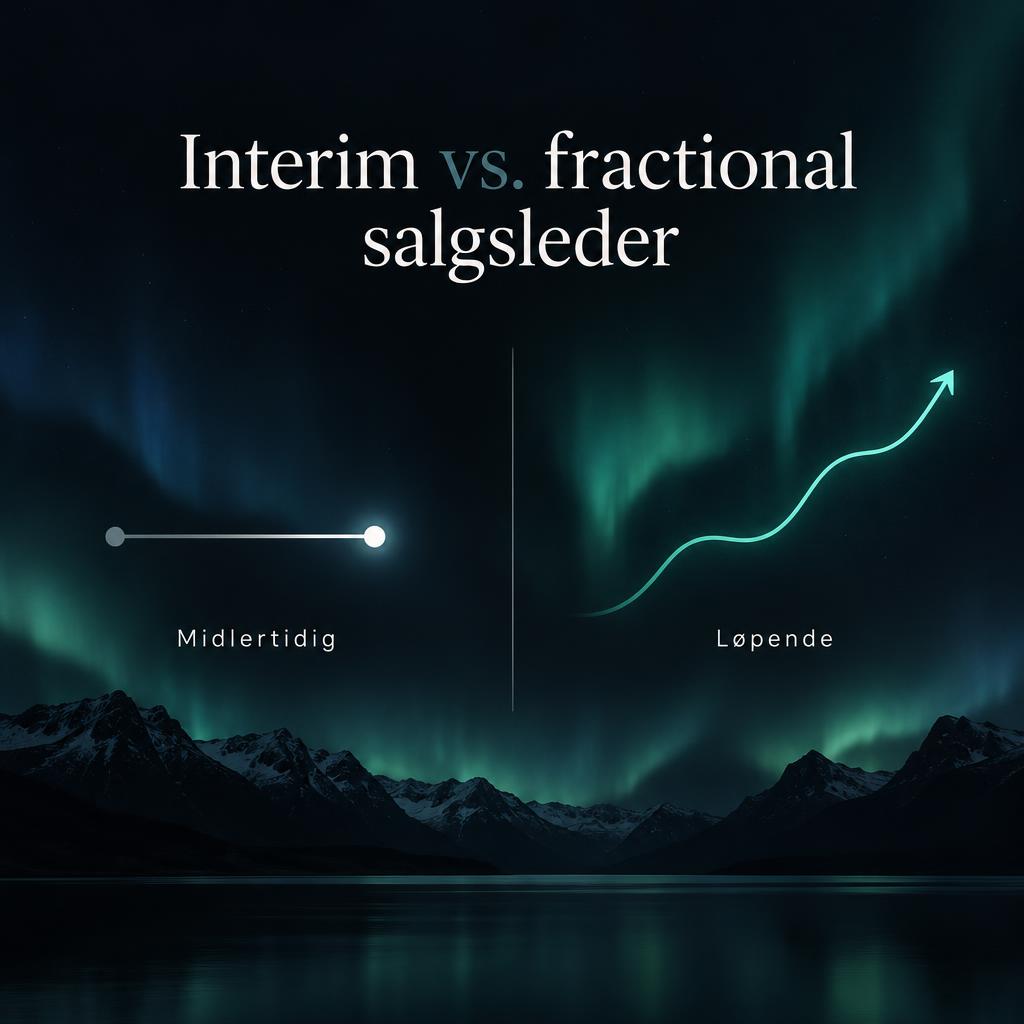 Interim vs. fractional salgsleder – midlertidig eller løpende salgsledelse